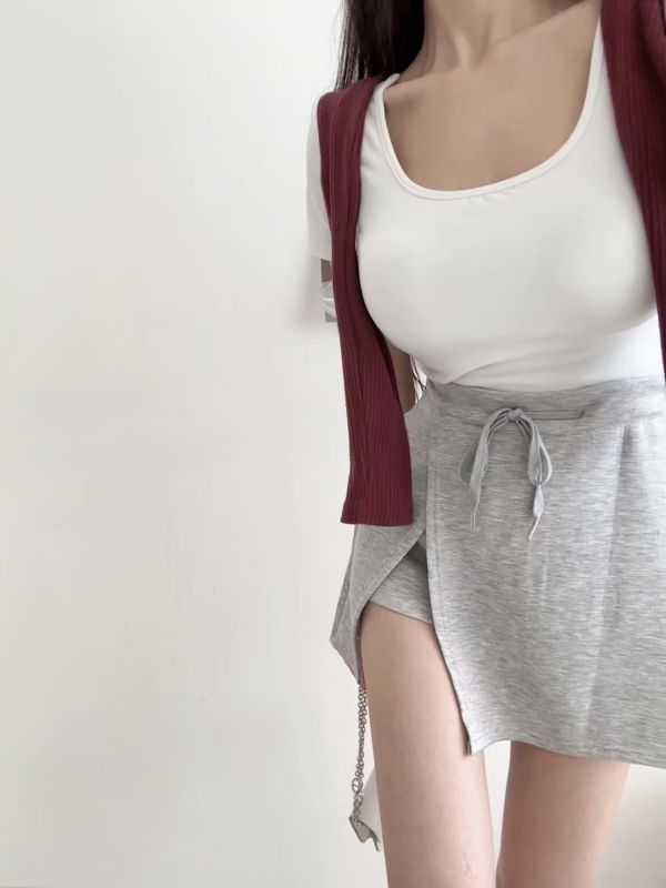 現貨 – 太空棉綁繩褲裙 