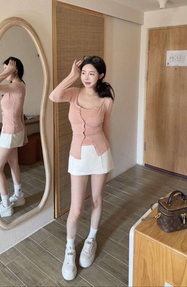 現貨 – 純欲風兩件式上衣 