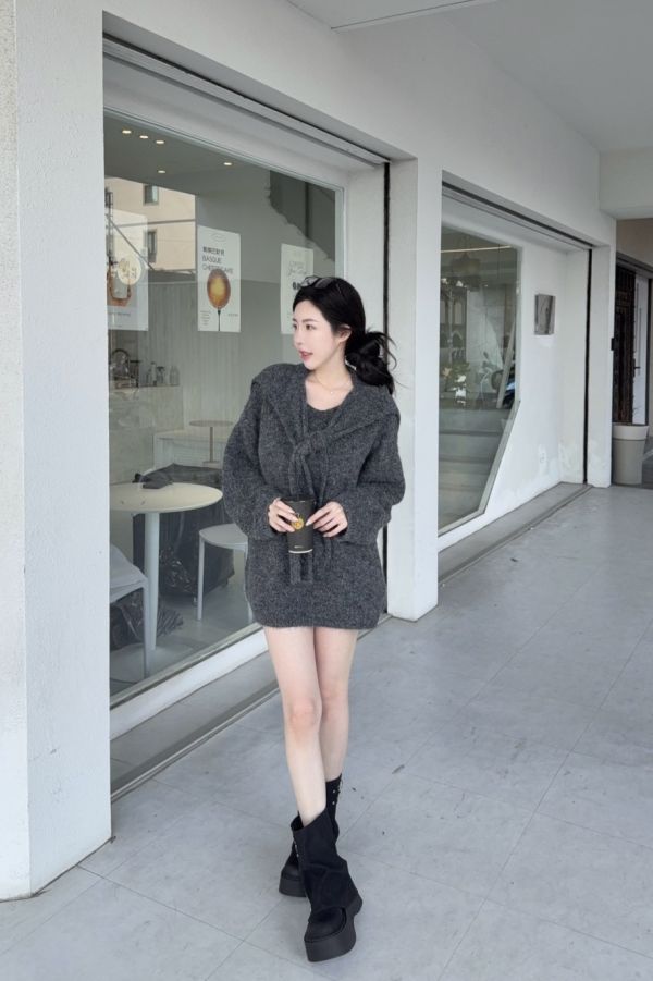 現貨 – 慵懶軟糯披肩毛衣 