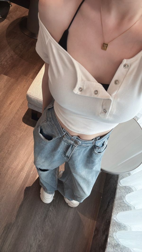 真兩件式歐美系上衣 