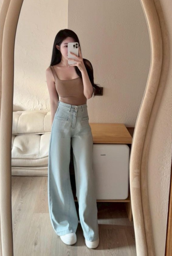 闆娘激推 ⋆ 版型極好闊腿牛仔褲 