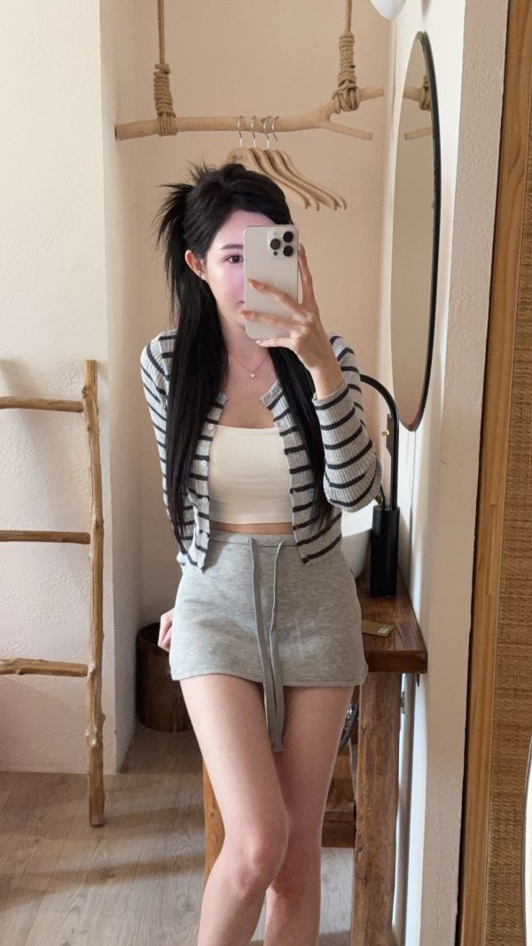 現貨 – 休閒感棉褲裙 