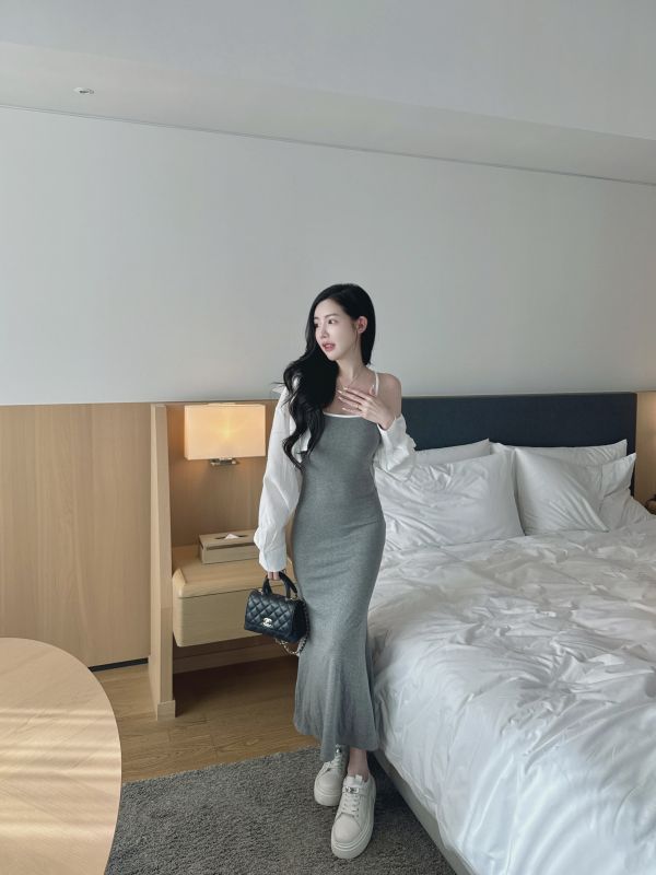 現貨 – 超高cp值襯衫長洋set 