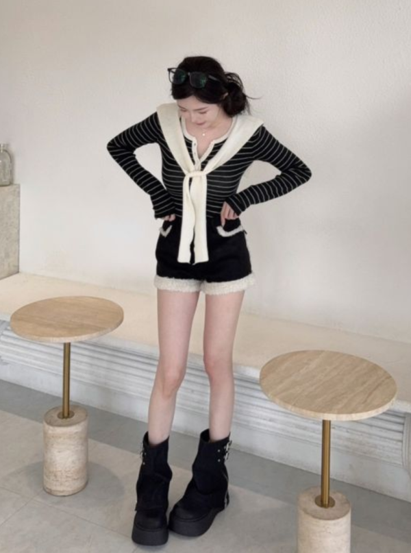 現貨 – 小雪人毛毛短褲 