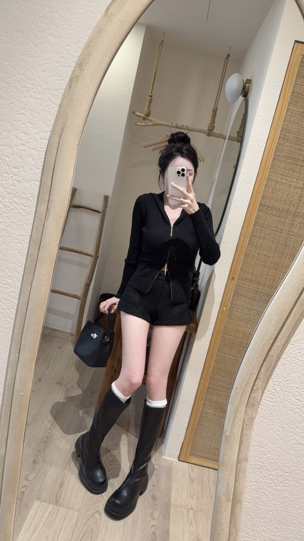 現貨 – 造型毛呢短褲 