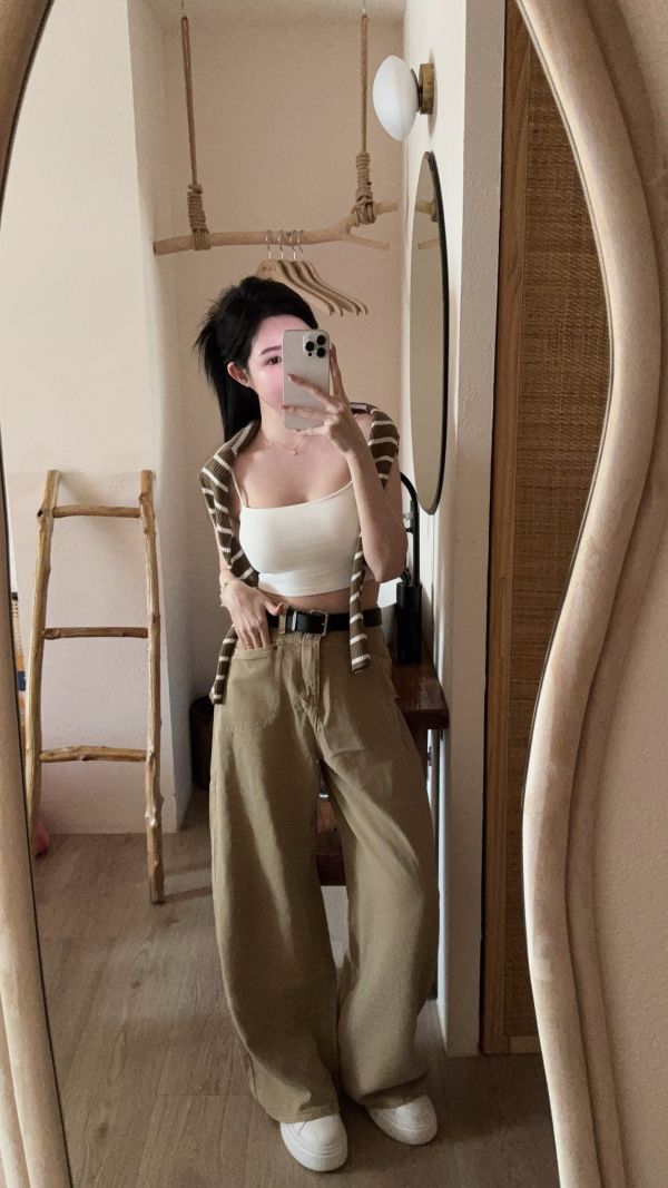 現貨 – 條紋針織小外套 