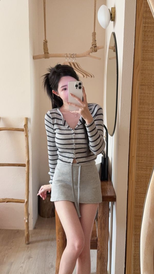 現貨 – 休閒感棉褲裙 