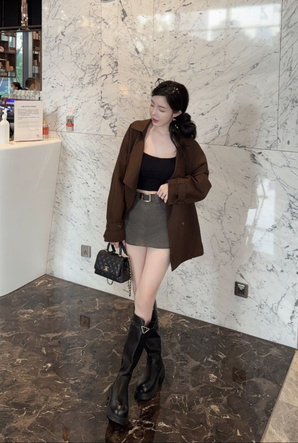 現貨 – 美拉德風衣外套 