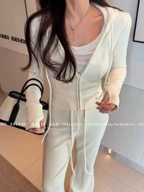 現貨 – 好身材羊絨連帽套裝 