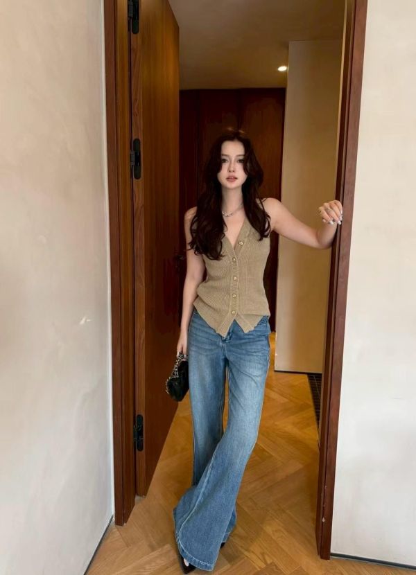 高訂款 ⋆ 麻感針織背心 