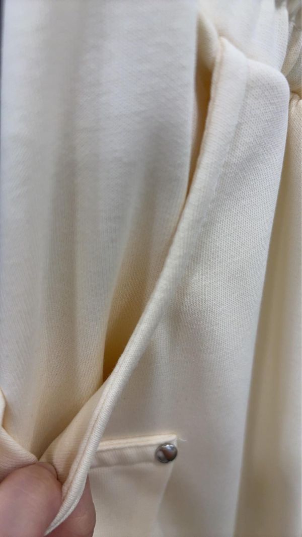 線條感彎刀棉褲 