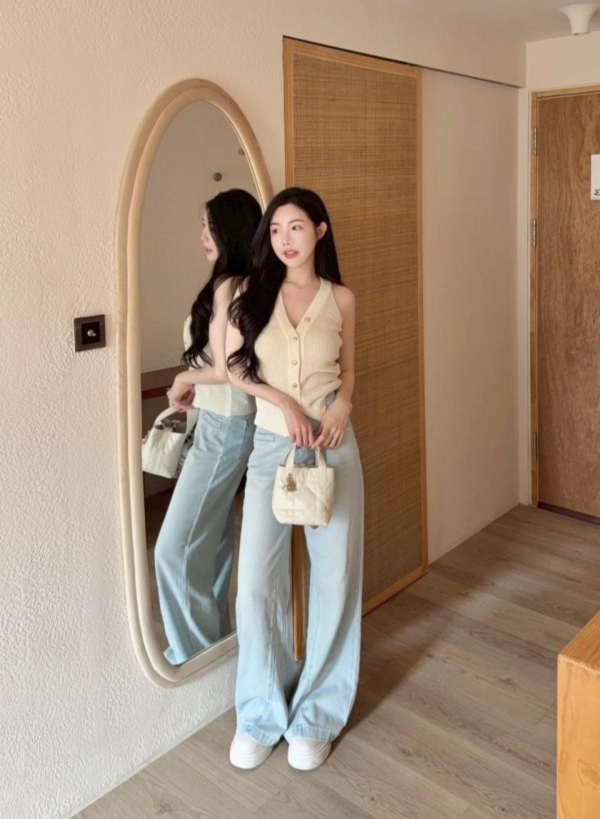 高訂款 ⋆ 麻感針織背心 