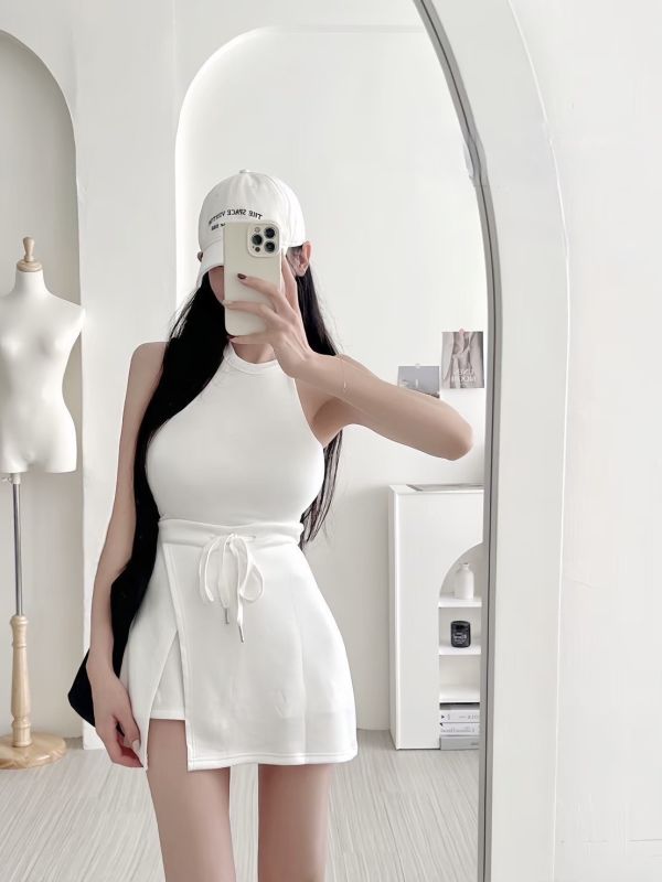 現貨 – 太空棉綁繩褲裙 