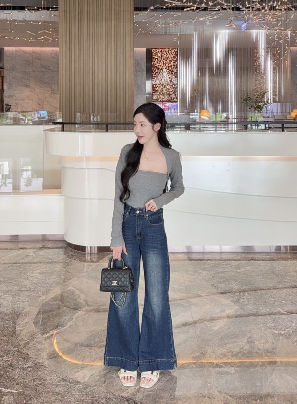 現貨 – 御姐平口兩件式上衣 