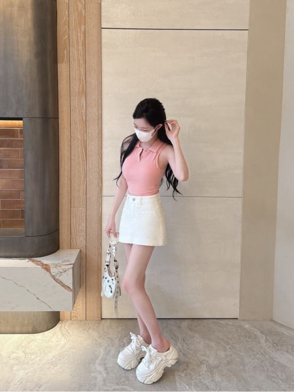 現貨 – 日常A字牛仔裙 