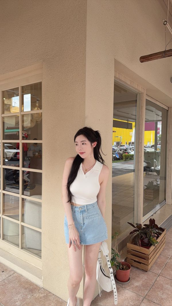 現貨 – 日常A字牛仔裙 