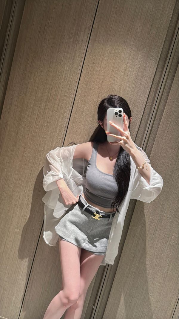 夏日必備 x 美背綁帶雪紡罩衫 