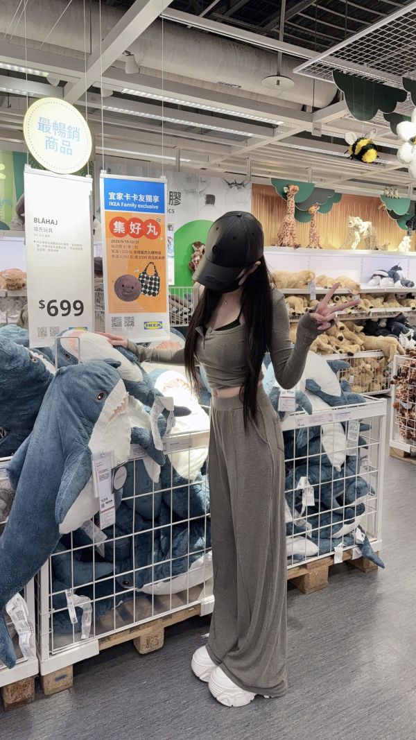 現貨 – 假兩件式長褲套裝 