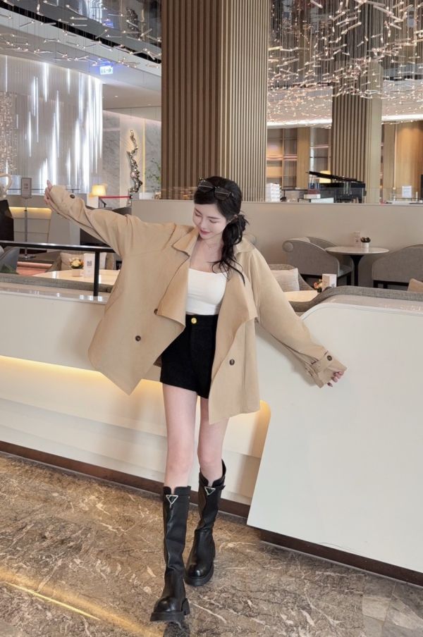 現貨 – 美拉德風衣外套 