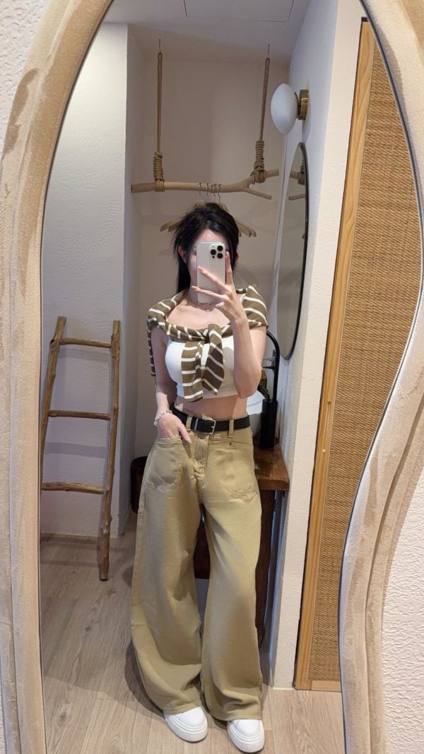 現貨 – 條紋針織小外套 