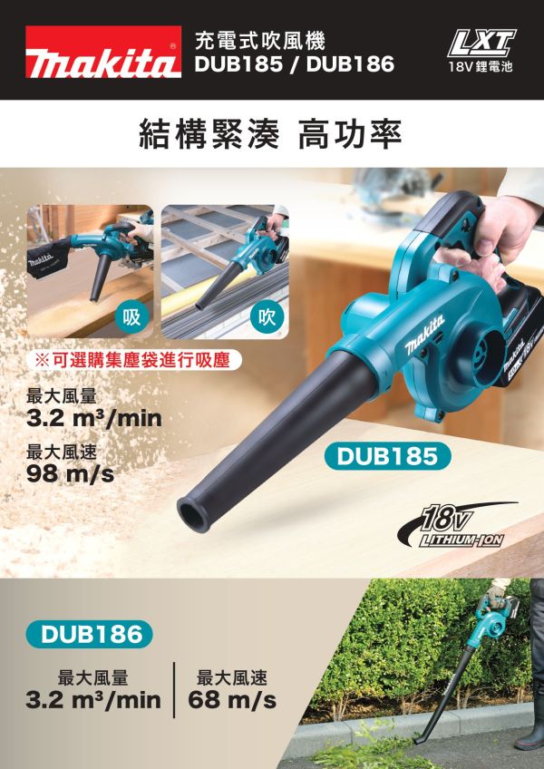 DUB186-單機 充電式吹風機 DUB186-單機 充電式吹風機