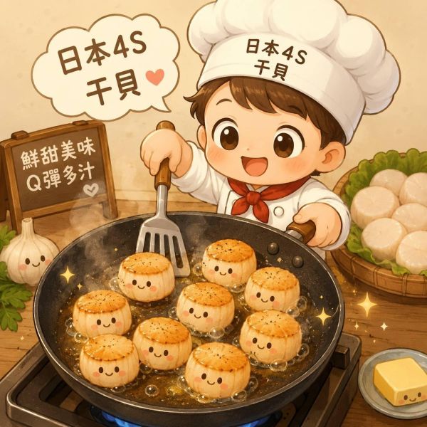 【葒月hungyue】熱銷的日本北海道頂級4S干貝來啦~品質優秀第一 