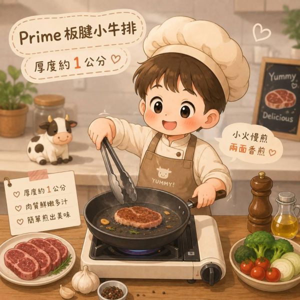 中秋特惠檔期  頂級鮮嫩美國Prime等級小牛排 