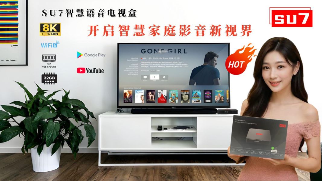 SU7智慧語音電視盒(輸入折扣碼再減三百:SU7300) 