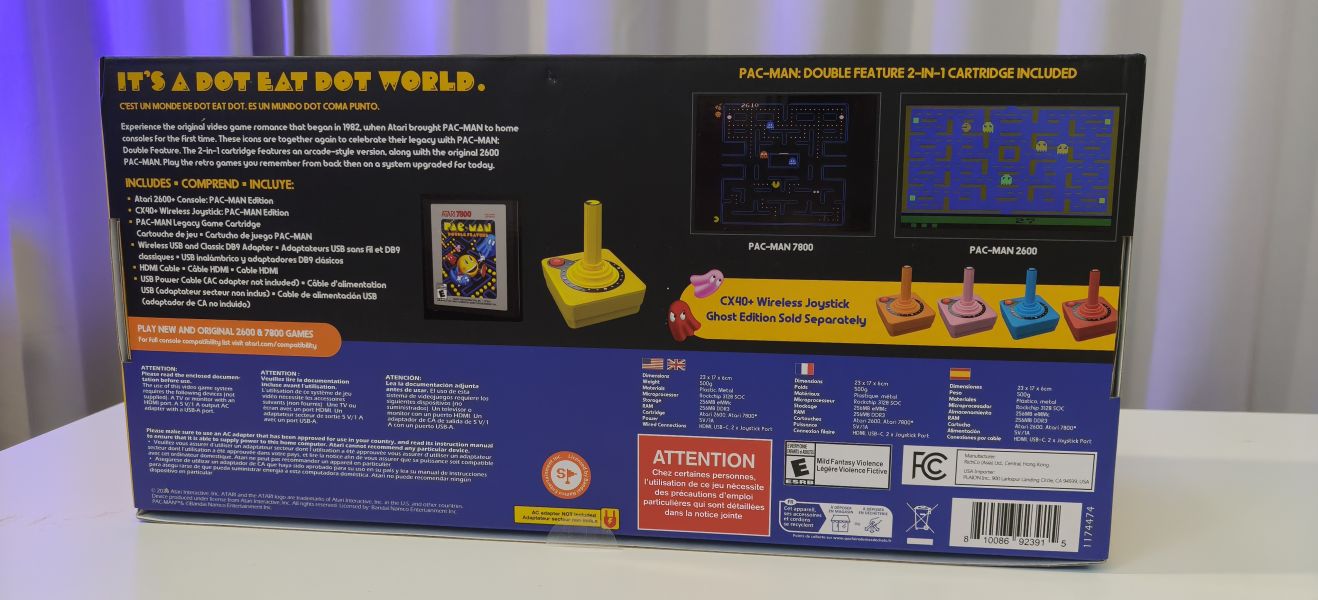 (現貨)Atari2600+PAC-MAN小精靈聯名同捆機+NAMCO卡帶合輯 