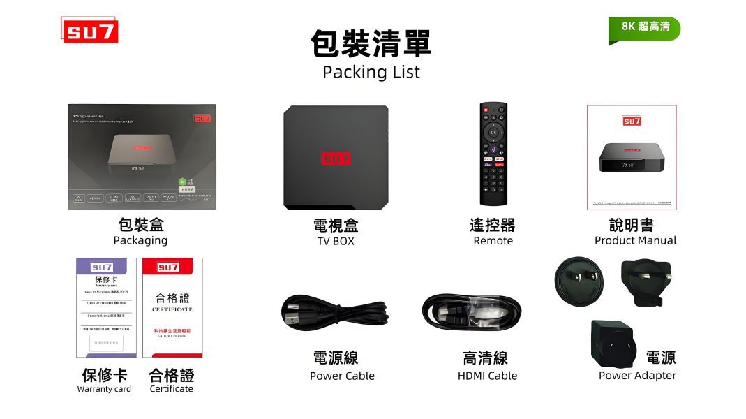 SU7智慧語音電視盒(輸入折扣碼再減三百:SU7300) 