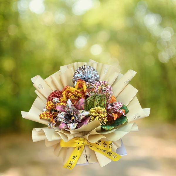 永思．悼懷（S款） 永思花、祭祀用紙花、往生金紙、祖先供品、超渡花束、清明祭祖、中元普渡、紙花供奉、哀思紙藝