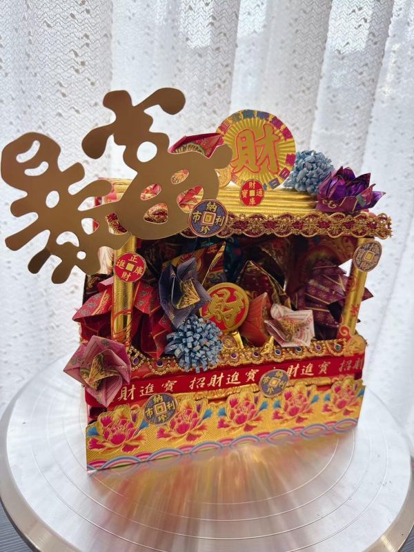 財寶箱材料包各尺寸(內含教學影片) 財寶箱材料包,財寶箱DIY,招財財寶箱,金紙手作材料包,手作財寶箱,招財擺設DIY,開市祈福材料包,財庫聚財,紙藝材料包,手作教學包,QR教學手作,三禾文創,開店招財用品,創業手作材料,好神花材料包