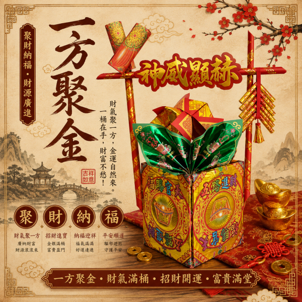 迷你一方聚金 一方聚金,一方聚金DIY,一方聚金材料包,招財材料包,聚財供品,補財庫供品,招財祈福,聚財納福,敬神供品,神明供品,神明祝壽,開幕招財,祈福用品,祭祀用品,紙藝DIY,紙藝材料包,手作供品,招財開運,財庫豐盈,三禾文創,好神花。