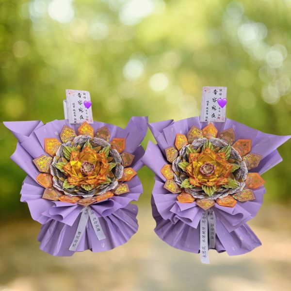 永思．長憶（L款） 永思花、祭祀用紙花、往生金紙、祖先供品、超渡花束、清明祭祖、中元普渡、紙花供奉、哀思紙藝