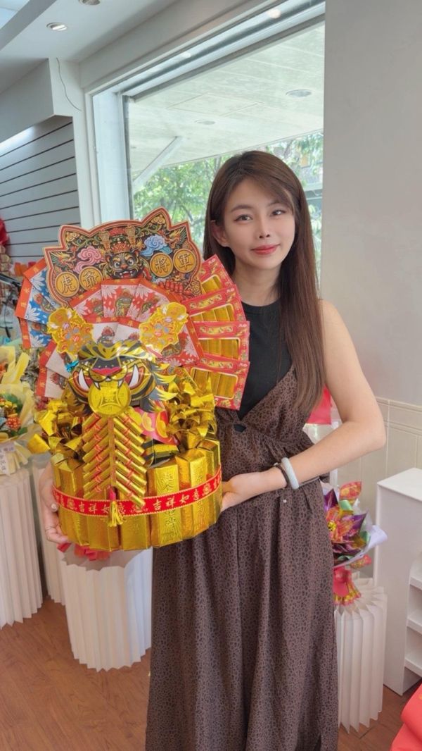 虎爺將軍 DIY 材料包 祭祀用品,祈福商品,紙藝DIY,手作材料包,虎爺將軍供品,開運招財,傳統信仰文化,三禾文創,好神花