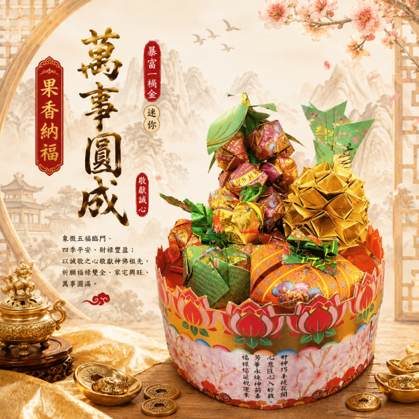 水果盤 水果盤,水果盤DIY,水果盤材料包,供果盤,敬神水果盤,祈福供品,祝壽供品,祭祀用品,神明供品,水果供盤,紙藝DIY,手作材料包,開運供品,五福臨門,招財祈福,傳統祭祀用品,節慶供品,三禾文創,好神花,紙藝水果盤