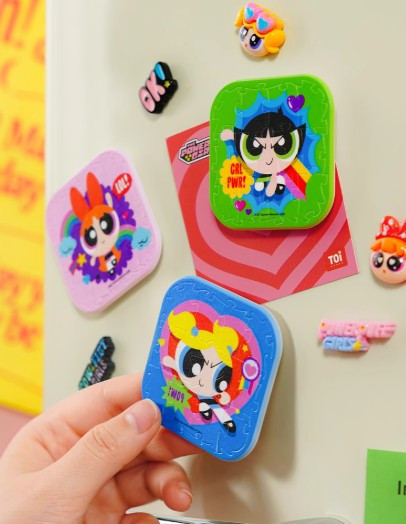 飛天小女警 冰箱貼勳章拼圖 