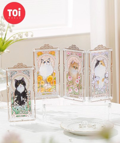 穆夏貓咪-屏風拼圖驚喜盒 (單盒 隨機一款) 