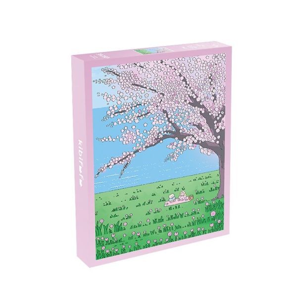 (熱銷商品) Kibifufu 服装店 冰淇淋店 咖啡店 綠植小店 櫻花樹下 1008片 