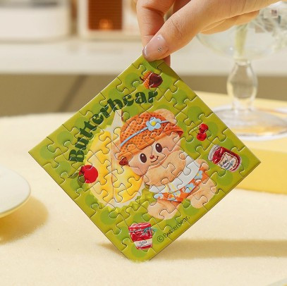 黃油小熊系列-小熊日常驚喜盒拼圖 49片 (單盒 隨機一款) 