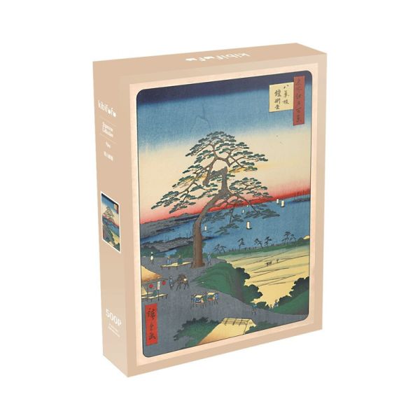Kibifufu 日本浮世繪系列 窗台上的貓 駿賀町 蒲田梅園 500片 