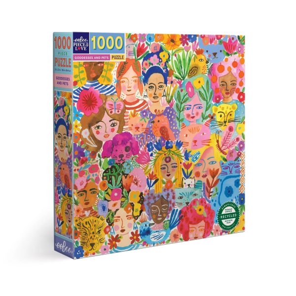eeboo 女神與她的寵物 1000片 