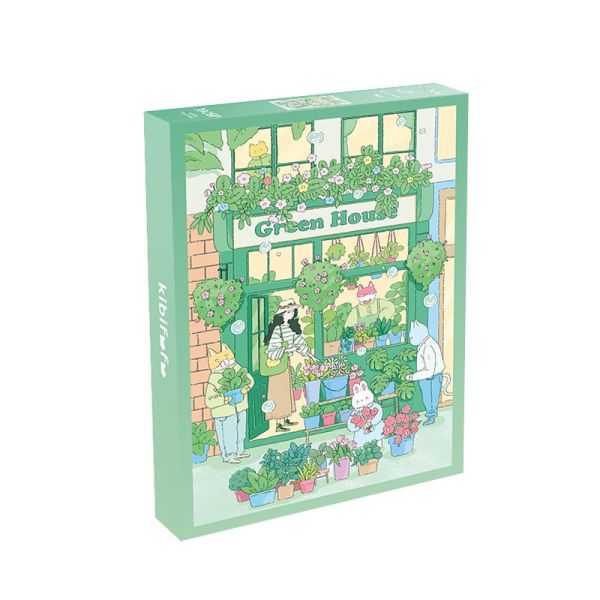(熱銷商品) Kibifufu 服装店 冰淇淋店 咖啡店 綠植小店 櫻花樹下 1008片 