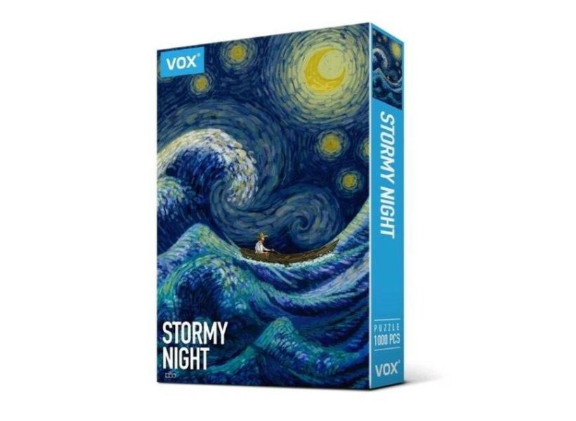 VOX 當梵谷走進畫裡系列_星海波濤 STORMY NIGHT 1000片 