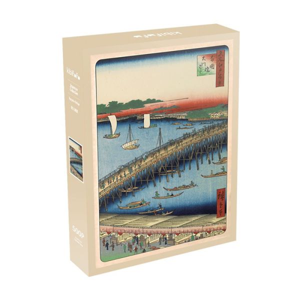 Kibifufu 日本浮世繪系列 窗台上的貓 駿賀町 蒲田梅園 500片 