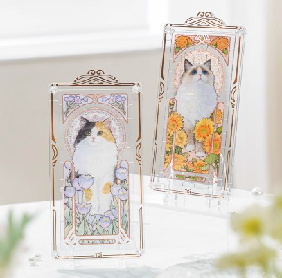 穆夏貓咪-屏風拼圖驚喜盒 (單盒 隨機一款) 