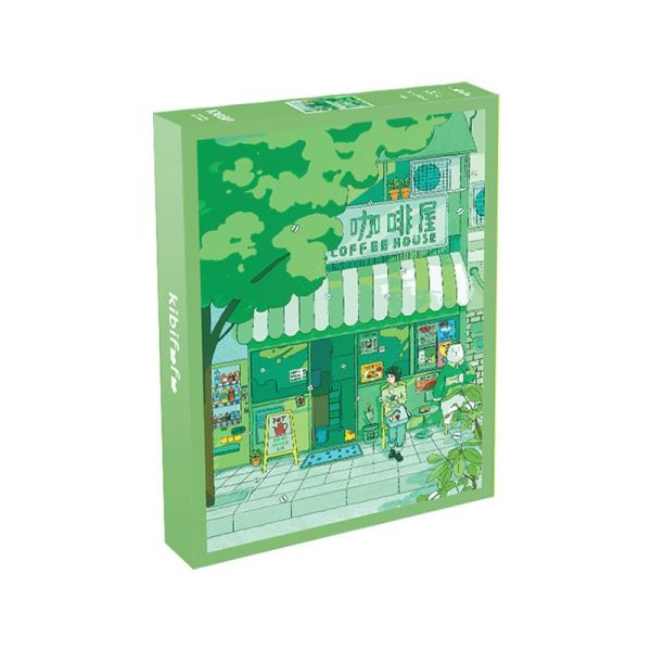 (熱銷商品) Kibifufu 服装店 冰淇淋店 咖啡店 綠植小店 櫻花樹下 1008片 