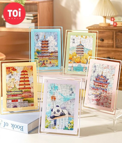 壓克力相框拼圖 54片 (單盒 隨機一款) 