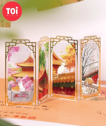 故宮四時-屏風拼圖驚喜盒(單盒 隨機一款) 