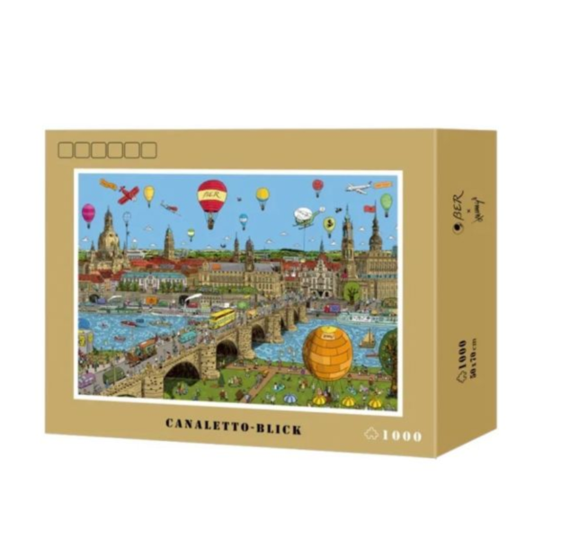 Ber拼圖工坊 Canaletto-Blick（分四包） 1000片 